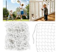 YIYICO Safety Net for Children 2 x 3 m White Safety Net for Bunk Beds with No Knots for Balcony Stair Railing
