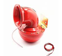 YIYDA Car Electric Horn Car Horn 150db Horn Loudspeaker Air Horn Electric Red Metal Horn Unique cow called sound Super Loud Horn for Any 12V Cars Vehicles Lorrys Trains Trucks Boats Moto etc