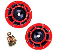 YIYIDA car horn Electric horn Disc horn 12V 135 db Car Type Horn Super Loud High and Low Twin Horn Kit with Bracket for Cars Motorcycles Off road Boats Trucks RVs Vans Off road Boats SUVs