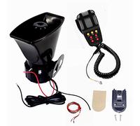 YIYIDA Car horn Police Siren 7 Tone Sound 130db Car Siren Vehicle Horn Waning Alarm 24V Emergency Sound Amplifier Horn Siren with Mic PA Speaker System Car Siren Horn for 24V Car Boat Truck ect