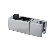 Yiyida Replacement Hand Held Shower Bracket for Square Slider Bar Height Adjustable Sprayer Holder on Rail, ABS Chrome (22x22mm)