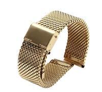 Yiyida Silver Metal Mesh Watch Band Straps Bracelets High-End Solid Stainless Steel Folded Clasp