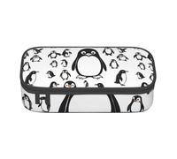 Yiyilong Large capacity Cute Penguin Print Pen case Storage bag for Office supplies, cosmetics, toiletries
