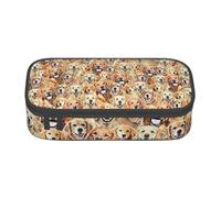 Yiyilong Large capacity labrador retriever Dogs Print Pen case Storage bag for Office supplies, cosmetics, toiletries