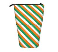 Yiyilong Telescopic Pen Case, Ivory Coast Flag Design Portable Pop Up Pen Storage Case, Black, One Size