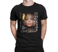 YIYIQI Janet-Jackson-Man-Tshirt-Singers-and-Actors-in-The-American-Pop-Music-Industry-Individuality-T-Shirt Black