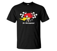 YIYIQI Men-Clay-Smith-Cams-T-Shirt-Casual-Mr-Horsepower-T-Shirt-Muscle-Car-Hot-Rod-Oversized Black