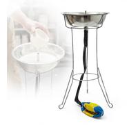 YIYIRAN Foot Operated Recirculation Glazing Tool With Stainless Steel Rack, Pottery Glazing Rack Kit, Easy Cleanup, Stable And Even Glazing, For Cups Bowls And Small Ceramic Pieces