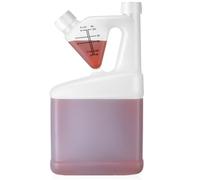 Yiyiring 1 Pcs 32oz Tip Measure Containers Tip and Pour Measuring Containers Chemical Measuring Cups with Lids Plastic Bottle, up to 4oz Capacity (32oz)