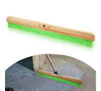 Yiyiring 1 Pcs 36 Inches Green Concrete Broom Finishing Soft Without Handle Soft Flow Through Brush with Mounting Threads for Concrete Finishes, Hard Floors, Yards