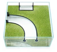 Yiyiring 3 Pcs Aquarium Floating Plant Barrier 2 Curved (60cm Arc) + 1 Rectangular (21.4x8.4cm) Floating Plant Corral, 10cm Height, Keeps Floaters Away from Filter, Heater, Fits Most Aquariums