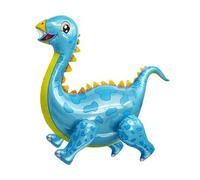 YiYou Giant Animal Foil Balloons Set, 4D Standing Lion Tiger Panda Elephant Dinosaur, Wildlife Theme Party Decorations (Stegosaurus)
