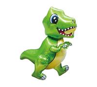 YiYou Giant Animal Foil Balloons Set, 4D Standing Lion Tiger Panda Elephant Dinosaur, Wildlife Theme Party Decorations (Cute Dinosaur)