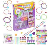 YiyouYi Bracelet Making Kits for Girls | Beads for Bracelet Making 600+ PCS | DIY Jewellery Making Kit Kids with Storage Box | Craft Gift for Children 5-12 Years