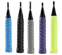 YiyuanHe 5Pcs Badminton Racket Grip，Anti-Slip & Sweat-Absorbing Grip Tape for Enhanced Control,Universal for Tennis, Squash Racket Sports
