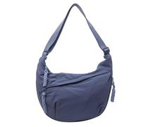 YiYunTE Crossbody Bag Nylon Crescent Bag Women Cross Body Bag Ladies Dumpling Bag Girls Sling Half Moon Bag Large Cross Over Hobo Bag Men Across Body Bag Blue Side Shoulder Bag for Travel Shopping
