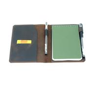 YIYUS Leather Cover Compatible with Rite in the Rain & Rocketbook Mini Notebooks, Top Bound Spiral Notebook Cover, Memo Notepads Holder Leather Cover for 4'' x 6'' Pocket Notepad