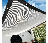 YiYYPT Shade Cloth 55% Reflective Aluminet Shading Net with Grommets Heat Reflective Sheet Silver Aluminet Sun Shield UV Block Shade Cover for Greenhouse Cover Patio Plant Carport (3X3.5m)