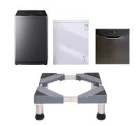 YiYYPT Washing Machine Stand Adjustable Washing Machine Base with 4 Feet Fridge Stand Adjustables Height 19-22cm Adjustable Appliance Base Bear Load 200 kg for dryers Dishwasher-Gray