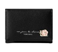 YIzdegg Purses Women's Light Blue Fashion Student Tri Fold Short Clip Wallet Two Purses Women Red, black, standard size