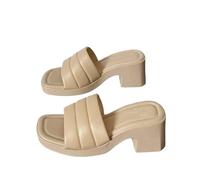 YIzdegg Sandals Women's Summer Heel Shoes Beautiful Fish Mouth Design Wedge Sandals Elegant Open Hollow Shoes Plain Fashionable Beach Shoes Breathable Lightweight Summer Shoes with Heel, c, 40 EU