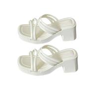 YIzdegg Sandals Women's Summer Heel Shoes Beautiful Fish Mouth Design Wedge Sandals Elegant Open Hollow Shoes Plain Fashionable Beach Shoes Breathable Lightweight Summer Shoes with Heel, H, 39 EU