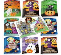 Yizeda 24 PCS Halloween Coloring Book Party Favors Mini Halloween Coloring Books Small Birthday Goodie School Teacher Return Gift Art Crafts Classroom Prizes