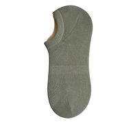 Yizelli 3 Pairs No Show Socks for Men Breathable Cotton Non Slip Low Cut Socks for Spring Summer (Army Green)