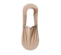 Yizelli 3 Pairs Summer Thin Breathable Ice Silk Socks Men's No Show Socks with Non Slip Grip (Khaki