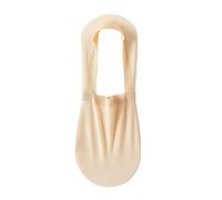 Yizelli 3 Pairs Summer Thin Breathable Ice Silk Socks Men's No Show Socks with Non Slip Grip (Skin