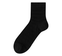 Yizelli 3 Pairs Women's Summer Ultra Thin Socks Breathable Mesh Modal Mid Crew Socks (Black)