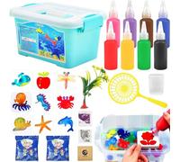 Yizemay Aqua Fairy Water Gel Kit 3D, Magic Water Elf Kit, Creative Squishy Maker Toy, DIY Art & Crafts Sensory Fidget Toys for Kids, Birthday Educational Gifts for Boys and Girls