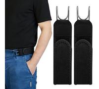 Yizemay Buckleless Belt Hook, 2Pcs Buckleless Men's Stretch Belts, Unisex Buckle-Less Invisible Waist Belts Gift for Men Women (B)