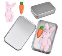 Yizemay Easter Bunny in A Box, Easter Gifts for Kids Adults, A Little Pocket Rabbit Hug Mini Bunny Hug Cute Basket Stuffer Stuffed Animals Positive Miss You Gifts.