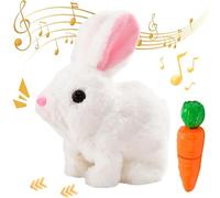 Yizemay Easter Bunny-My Realistic Bunny Toy, Easter Gifts for Kids, Interactive Rabbit Toy, Electronic Rabbit Plush Toy for Birthday Gifts