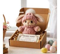 Yizemay Mini Bunny Hug Cute Easter Gift, Bunny Easter Gifts for Kids, Emotional Support Positive Pocket Hug Rabbit Doll, Weird Good Luck Funny Gift for Adults Women Her Him.