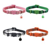 Yizepet Breakaway Cat Collar with Bell, 4 Pack Safety Adjustable Cat Collars Set…