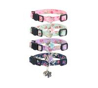 Yizepet Cat Collars with Bells, Breakaway Kitten Collar, Cute Kitty Collar in 4 Pack, Pet Supplies Accessories