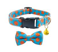 Yizepet Dog Collar with Bow Tie- Adjustable pet Collar for Dogs with Plastic Buckle Collar, Stylish Pattern for Small Medium or Large Boy and Girl Dog and Cat