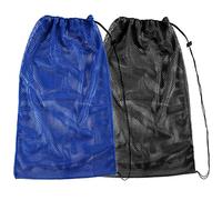 Yizerel 2 Packs Mesh Gear Bag for Snorkel Equipment, Oversized 18" x 27" (45.7cm x 68.6cm) Mesh Dive Bag for Snorkeling Gear