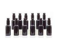 Yizhao 30ml Black Glass Spray Bottle for Essential Oils, Small Empty Fine Mist Spray Bottle, for Cleaning, Aromatherapy, Cosmetic Sprays, Hair -12 Pcs