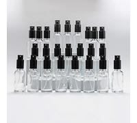 Yizhao 30ml Clear Glass Spray Bottle for Essential Oils, Small Empty Fine Mist Spray Bottle, for Cleaning, Aromatherapy, Cosmetic Sprays, Hair -24 Pcs