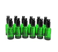 YIZHAO 30ml Green Glass Spray Bottle for Essential Oils, Small Empty Fine Mist Spray Bottle, for Cleaning, Aromatherapy, Cosmetic Sprays, Hair -18 Pcs