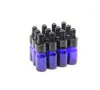 Yizhao Blue Glass Dropper Bottles 10ml, with Glass Pipette Dropper, for Essential oil, Aromatherapy, Laboratory, Massage, Makeup, Mixing, Travel- 12Pcs