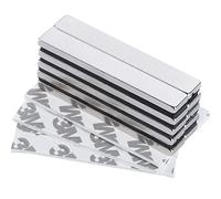 Yizhet 10 Packs 50 * 10 * 3mm Magnets, Strong Neodymium Magnet Bar, Self Adhesive for Fridge, Crafts, Whiteboard