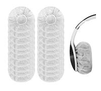 Yizhet 100 Pieces Headphone Earpad Covers, Disposable Non-Woven Fabric Headphone Covers/Headset Covers/Earpad Protector, Stretchable Sanitary Earcup Covers, Fits 3.93"-4.72" /10-12cm Headsets (White)