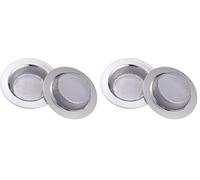 Yizhet 2PCS Kitchen Sink Strainer, 7.5cm/2.95 inch Width, 1.3cm/0.51 inch Depth, Stainless Steel Shower Hair Catcher, Bath Drain Cover (Pack of 2)