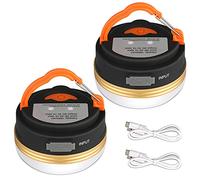 Yizhet Camping Lights, 2 Pcs Tent Lights USB Rechargeable 3 Modes Camping Lantern & Power Bank with Magnetic Base & Hook Waterproof Emergency Camping Lamp for Tent Outdoor Hiking Fishing