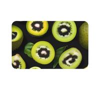 Yizhiyz Green Kiwi Diatomaceous Earth Mat 19.7x31.5 Inches, Absorbent, Quick-Drying, Wear-Resistant, Suitable for Bathroom and Kitchen.