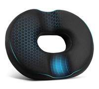 YiZhou Memory Foam Donut Cushion | Double U-Shape for Coccyx Pain, Haemorrhoids & Postpartum Relief | Office Chair & Car Seat Pillow (40x30cm)